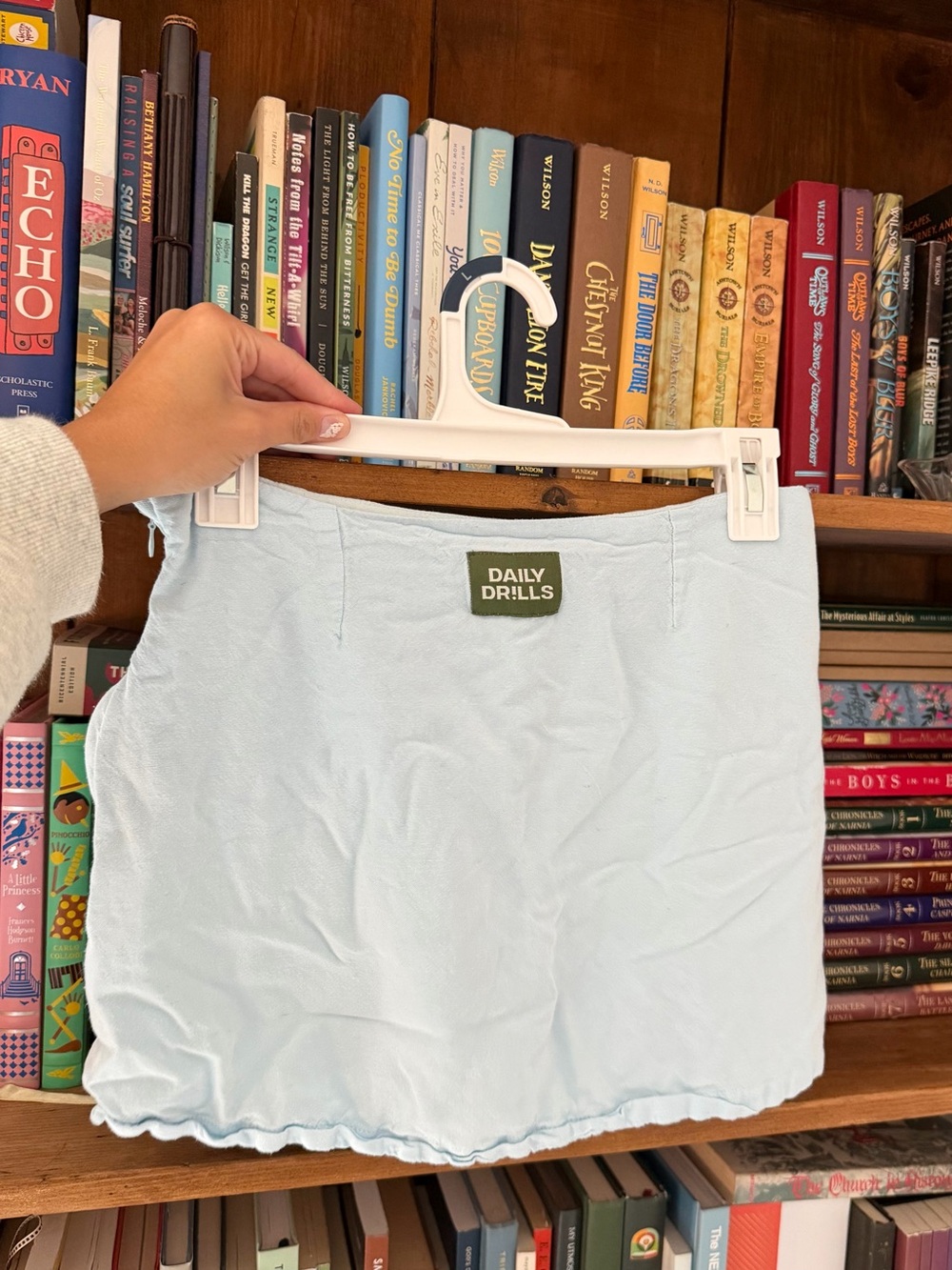 Daily Drills Light Blue Mini Skirt